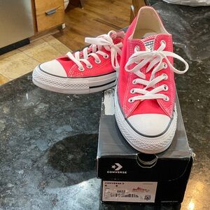 Converse Unisex Hot Pink Low-Top Sneakers